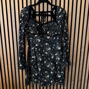 Free people floral Long Sleeve Dress